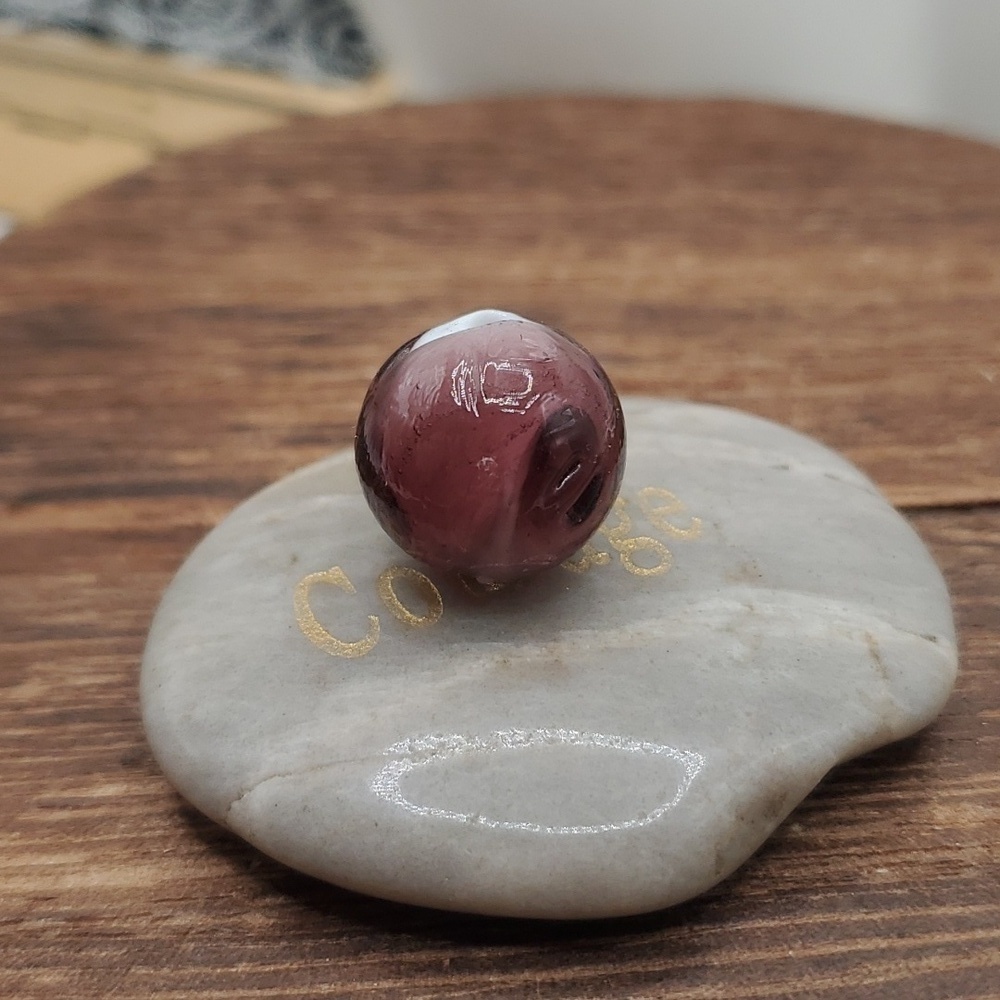 Blooming rose bud amythest mist charm